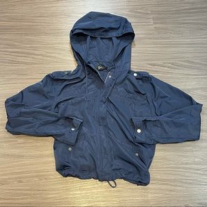 Blue Medium RainCoat Zip up Jacket Forever 21